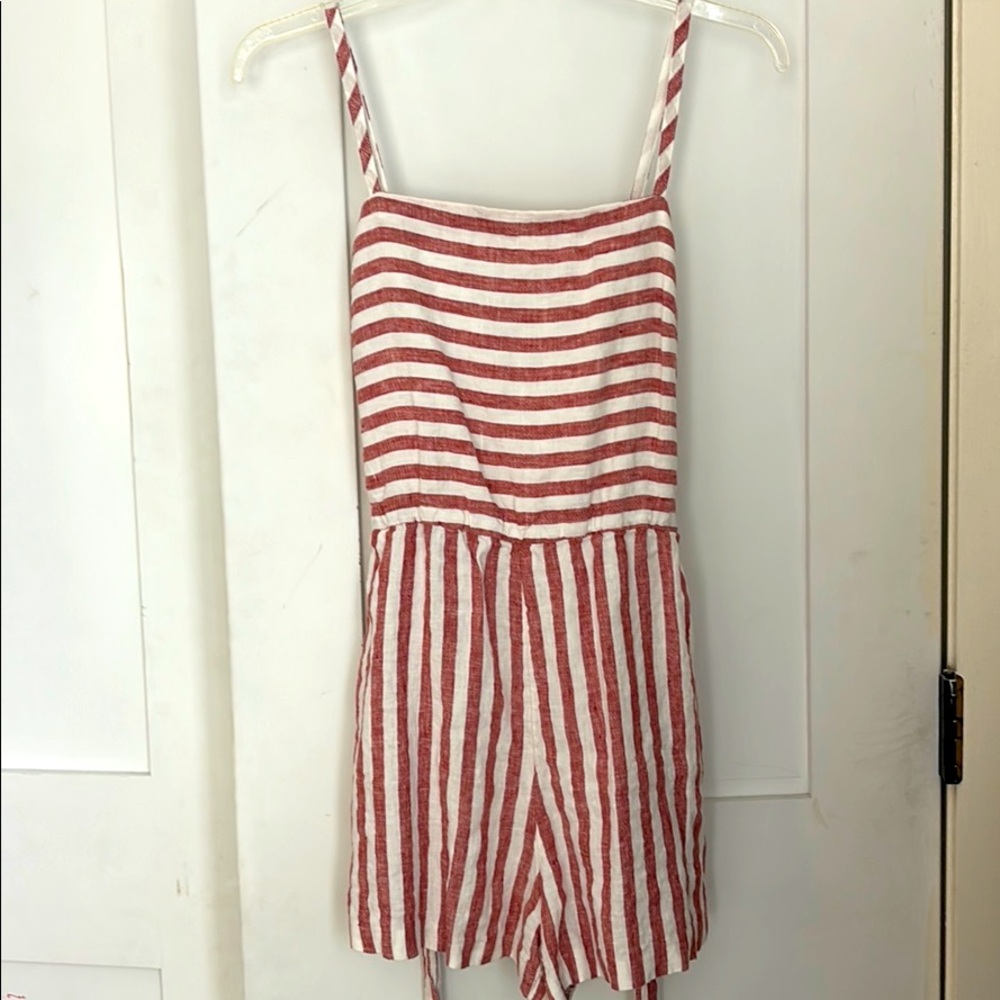 100% linen romper